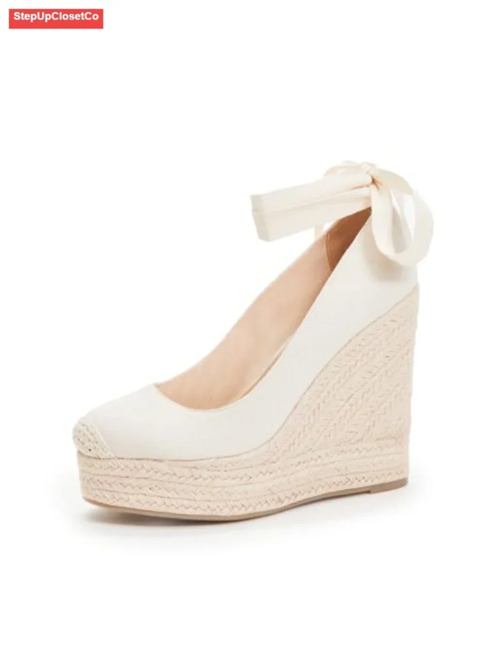 Platform Wedge Sandals Espadrille Mule Open Toe Slip On Comfortable Arch Support